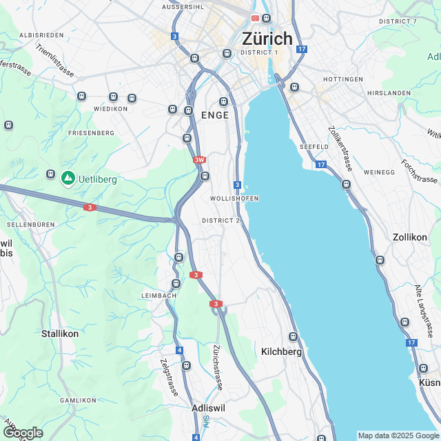 Attraktive 2.5-Zimmer Attikawohnung in Zürich - Karte