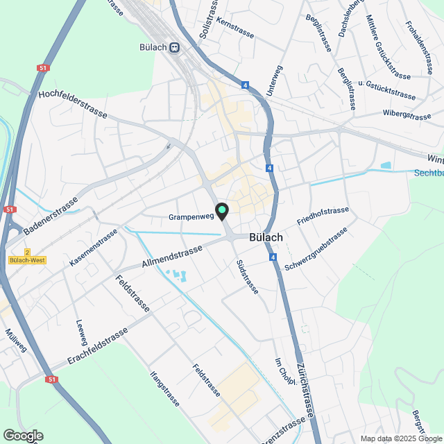 Willkommen im Grampenpark – 2.5 Zimmer-Attikawohnung Nr. 13.14 - Karte