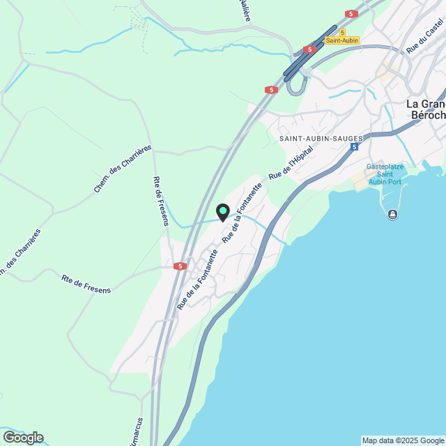 2 ½ Zimmer-Wohnung in St-Aubin-Sauges mieten - Karte