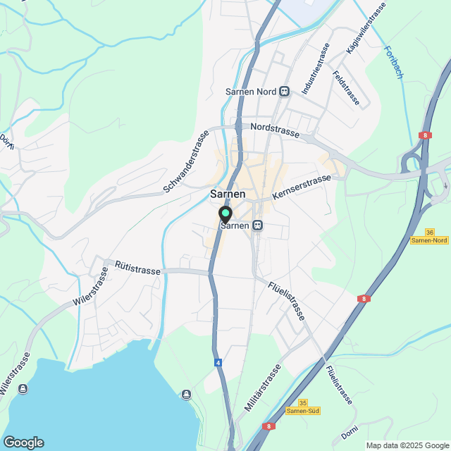 4.5 Zimmerwohnung in Sarnen - Karte