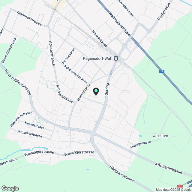 Grosszügige, helle und preiswerte 4.5 Zimmer Familienwohnung im Neubau im Zentrum von Regensdorf - Karte