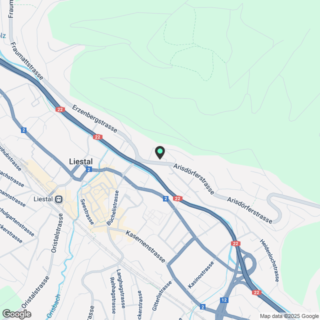 Moderne 2.5-Zimmerwohnung in Liestal - Karte