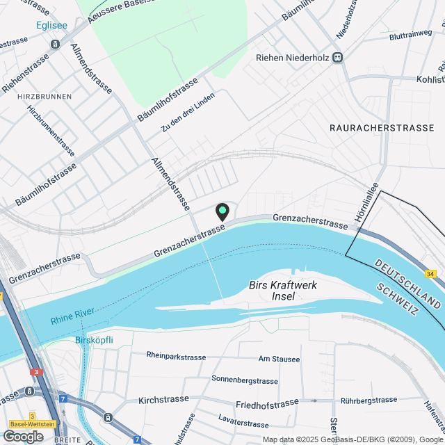 Projektankündigung: Willkommen an der Grenzacherstrasse 487, Basel - Karte