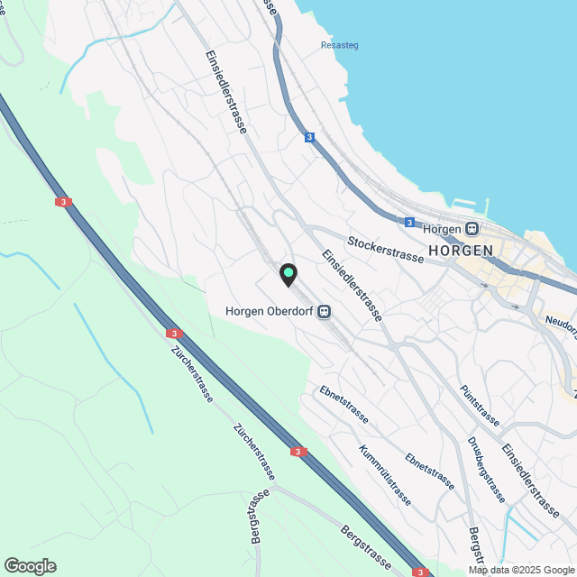 New 2.5 apartment next to Horgen Oberdorf station - Karte