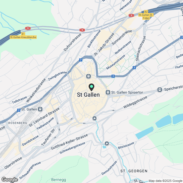 Exklusive Erstvermietung nach Sanierung in der Altstadt St. Gallen - Karte