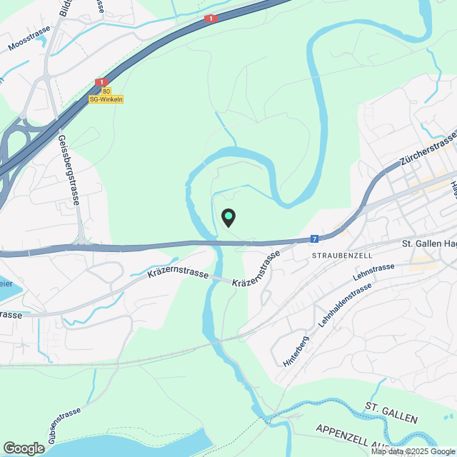 2 Zimmer Wohnung, St. Gallen - Neubau, UG, stadtnah - Karte