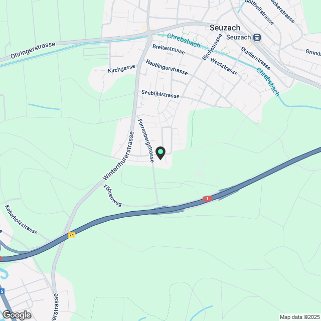 Attraktive, sonnige Lage in kleinem MFH und dank schneller Busverbindung nahe der Stadt Winterthur - Karte