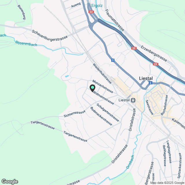 Apartment for rent in Liestal, Switzerland - Karte