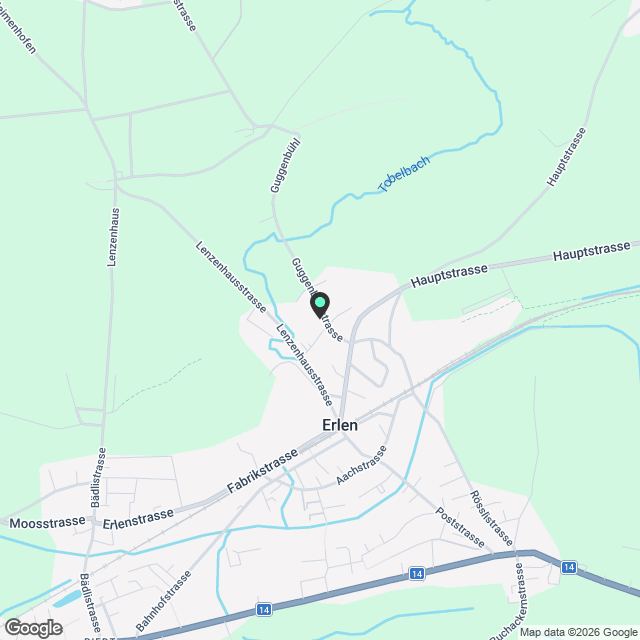 Erstvermietung an ruhiger Lage in Erlen - Karte