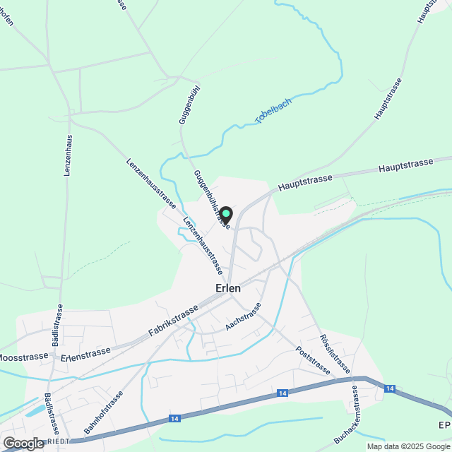 Neubau grosse 5.5-Zimmer-Mietwohnung in Erlen - Karte