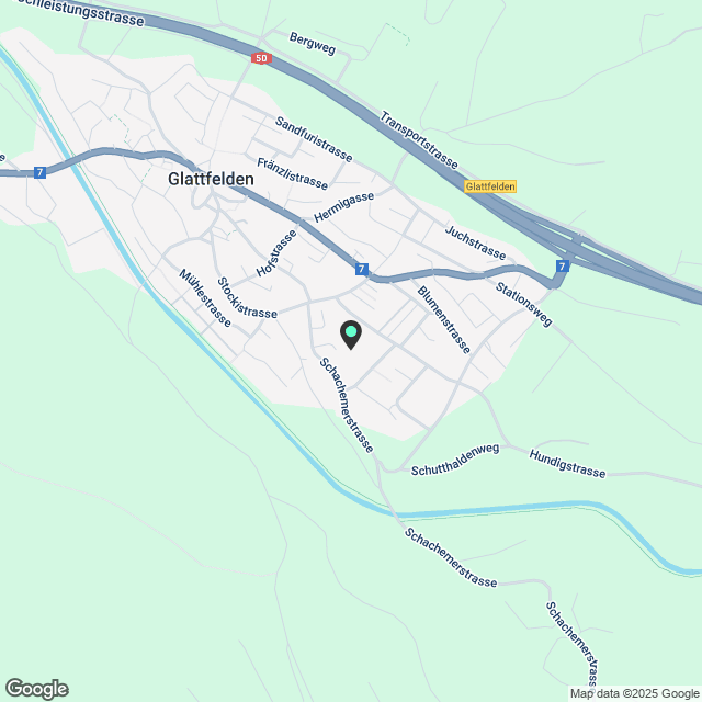 moderne und sanierte 3.5 Zimmer Dachwohnung in Glattfelden - Karte