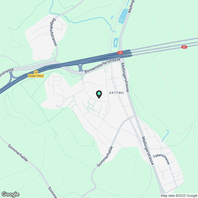4 ½ Zimmer-Dachwohnung in Dättwil mieten - Karte