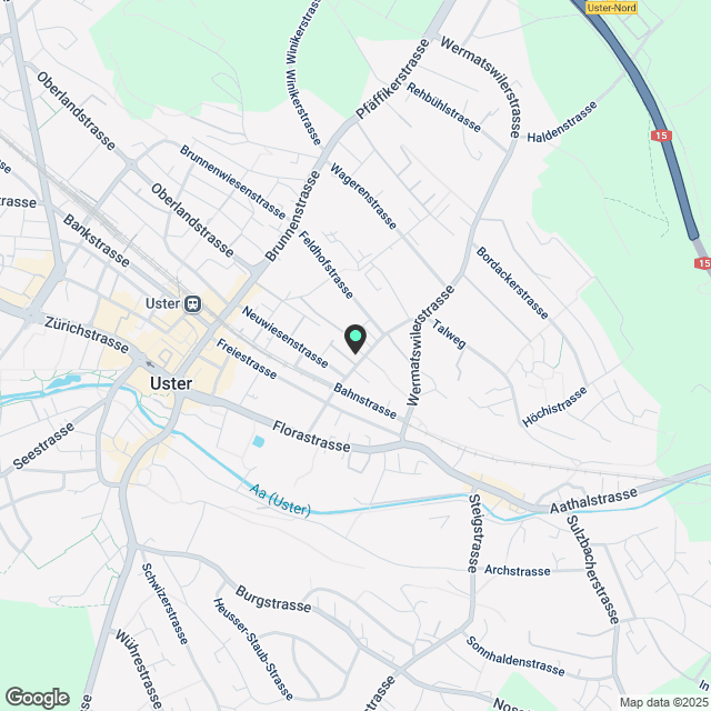 Zentrumsnahe 4.5 Zimmerwohnung an der Kreuzstrasse 7 in Uster - Karte