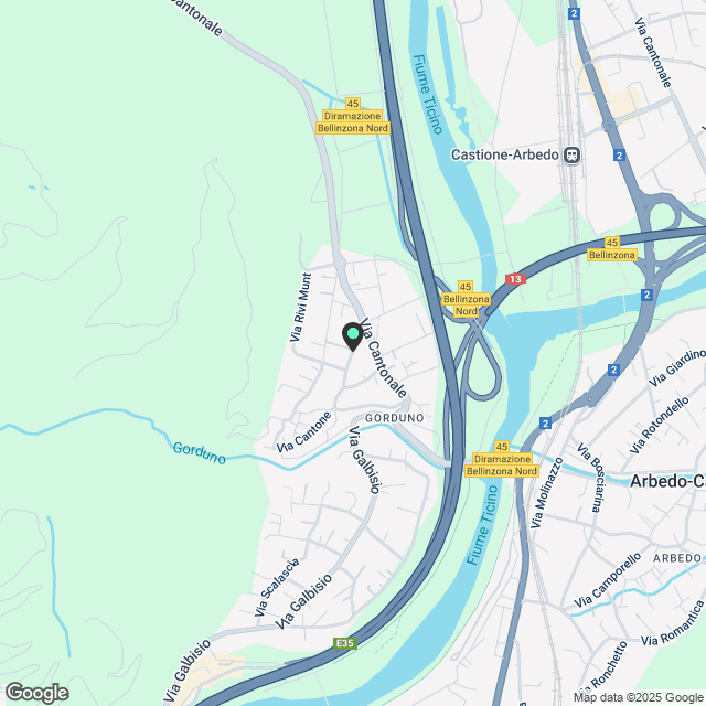 4 ½ Zimmer-Wohnung in Gorduno mieten - Karte