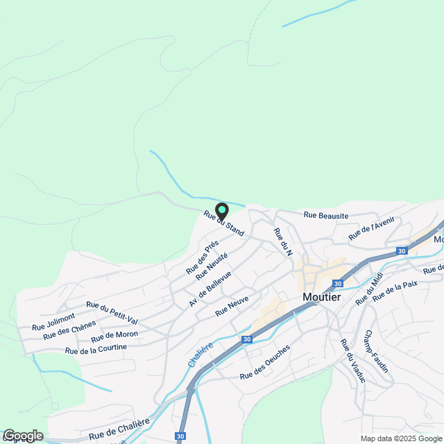 Sous-location maison individuelle de 4.5 pièces à Moutier - Karte