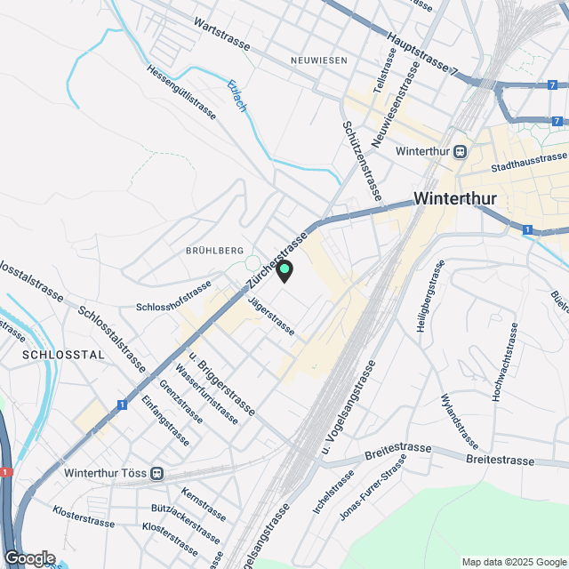 2 ½ Zimmer-Wohnung in Winterthur mieten - Karte