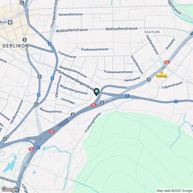 2 ½ Zimmer-Attikawohnung in Zürich mieten - Karte