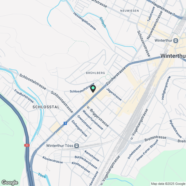 Apartment for rent, Zürcherstrasse 54, in Winterthur (district), Switzerland - Karte