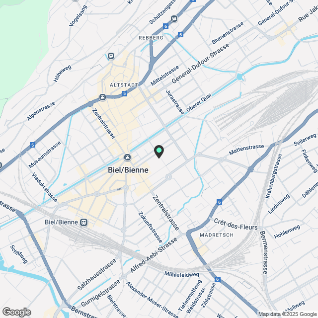 4 ½ Zimmer-Wohnung in Biel/Bienne mieten - Karte