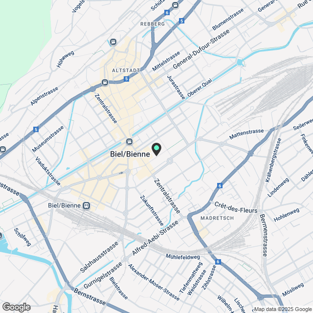 Wohnen mitten in der Stadt - Karte