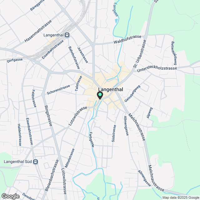 1-Zimmerwohnung im 1.OG im Zentrum von Langenthal - Karte