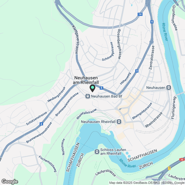 1 ½ Zimmer-Wohnung in Neuhausen am Rheinfall mieten - Karte