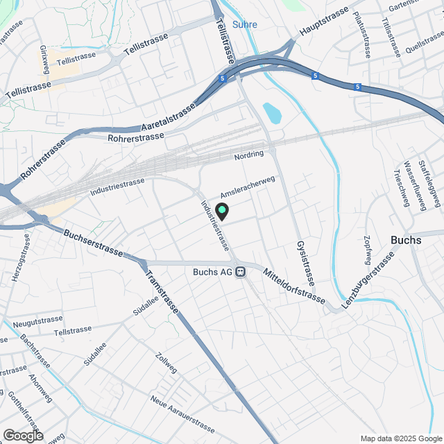 Projektankündigung Erstvermietung Buchs, AG - Karte