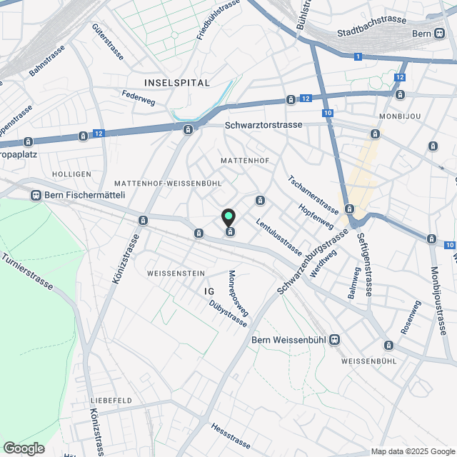 2.5-Zimmerwohnung im Mattenhofquartier - Karte