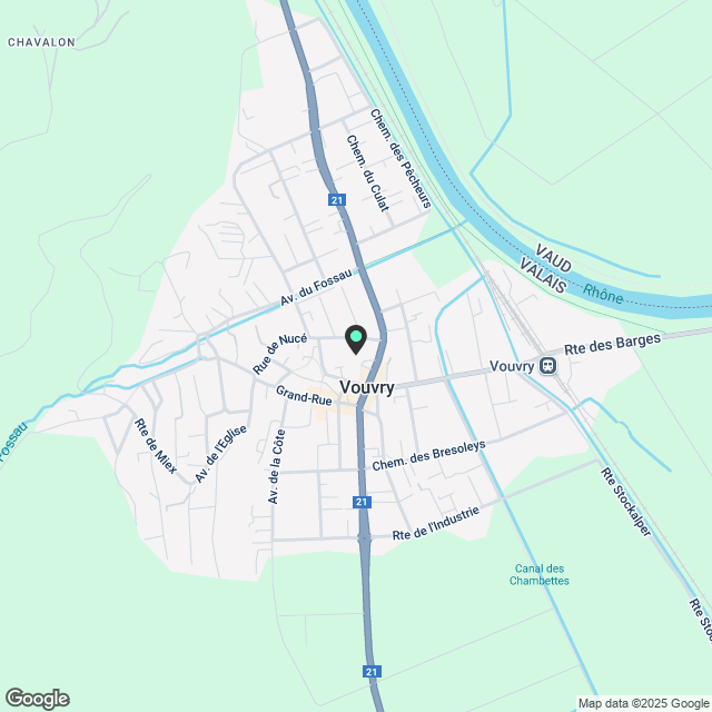 3 ½ Zimmer-Wohnung in Vouvry mieten - Karte