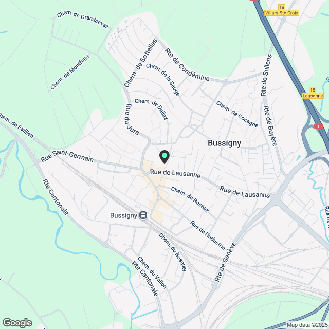 Prächtige Unterkunft in der Nähe der Innenstadt von Bussigny! - Karte