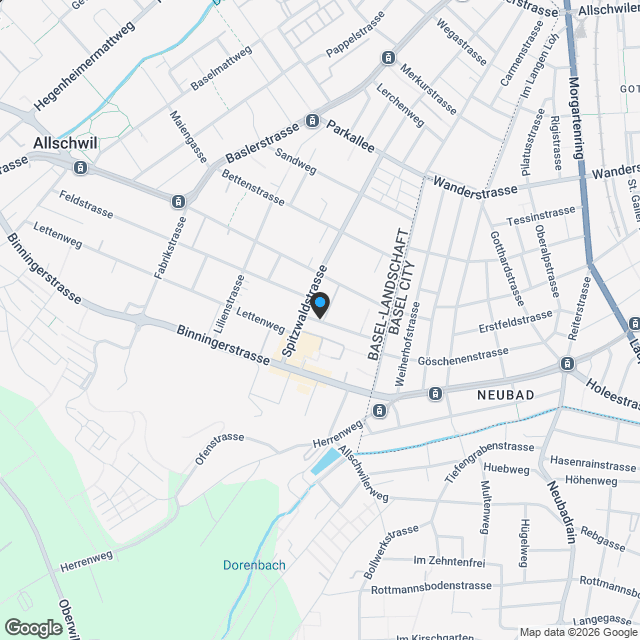 3 hochwertige Eigentumswohnungen in Allschwil - Karte