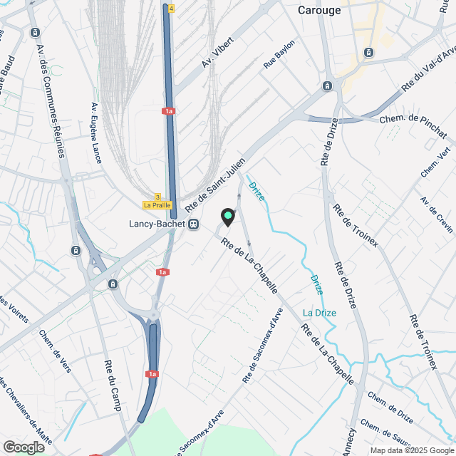 5 Zimmer-Wohnung in Grand-Lancy mieten - Karte