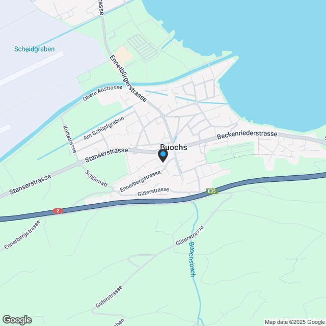3 moderne Eigentumswohnungen in Buochs - Karte