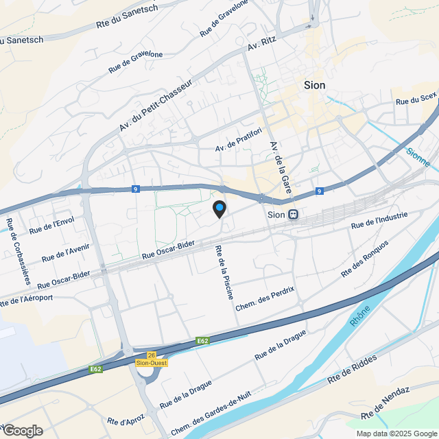 Nouvelle résidence d'appartements neufs à Sion - Karte