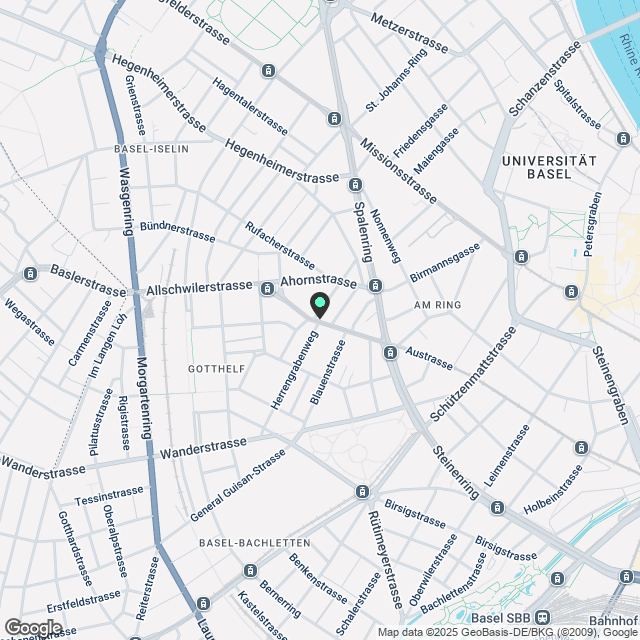 Annonce de projet Vie moderne à Bâle - calme, proche de la ville et charmant | dreamo.ch - Karte