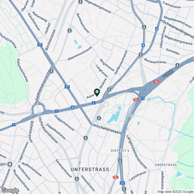 2.5 Zimmerwohnung in Zürich - Karte