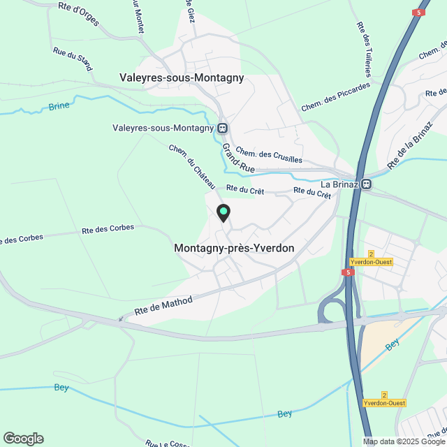 Charmantes Doppelhaushälfte in Montagny-près-Yverdon - Karte