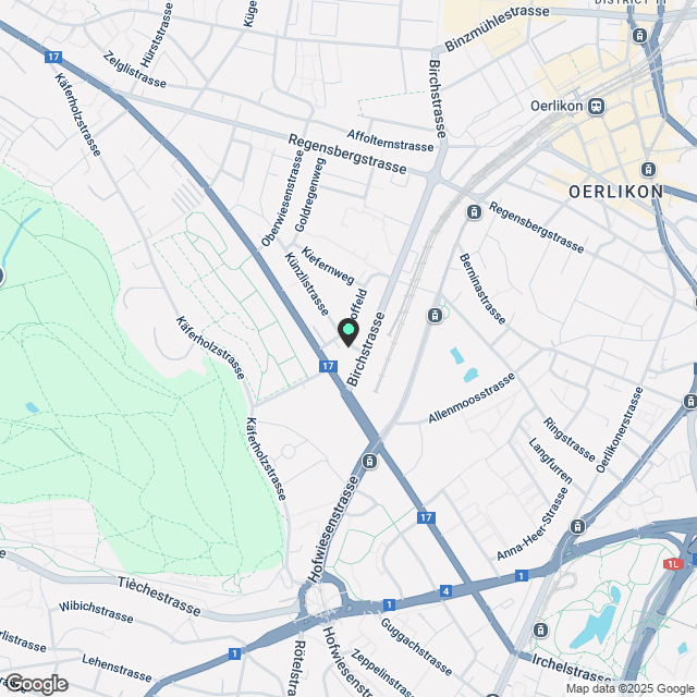 Projektvorstellung: 2.5-Zimmer-Gartenwohnung im Kreis 6 - Karte