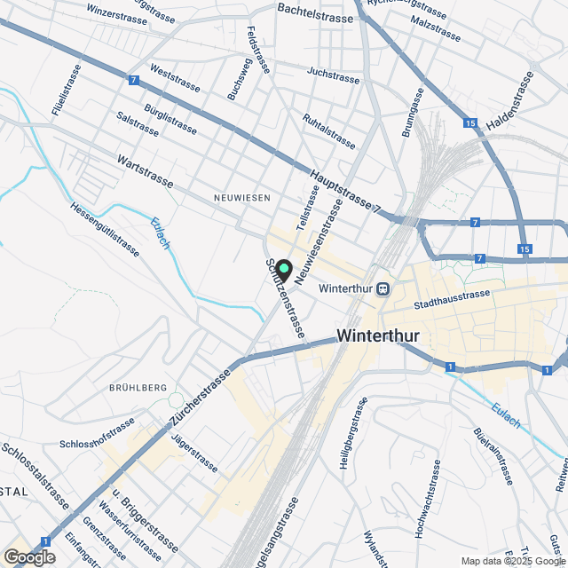 2 ½ Zimmer-Wohnung in Winterthur mieten - Karte