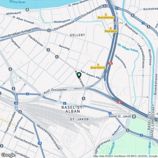3 ½ Zimmer-Wohnung in Basel mieten - Karte
