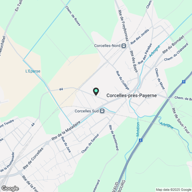 Administratif/Bureau 4 pièces 200 m2 à Corcelles-près-Payerne - Karte