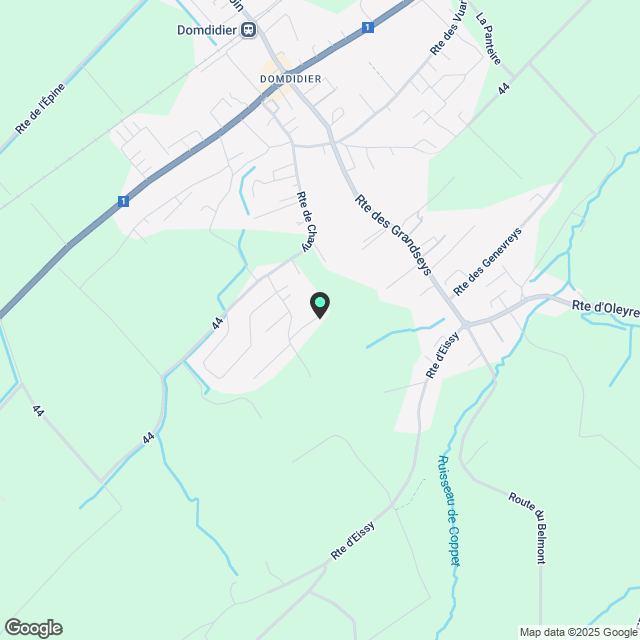 2 neue Villen mit 5 Zimmern zur Miete in Domdidier / FR (Villen E und F) - Karte