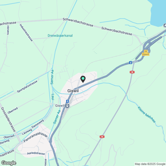 Neue 4.5 Attikawohnung in Giswil - Karte