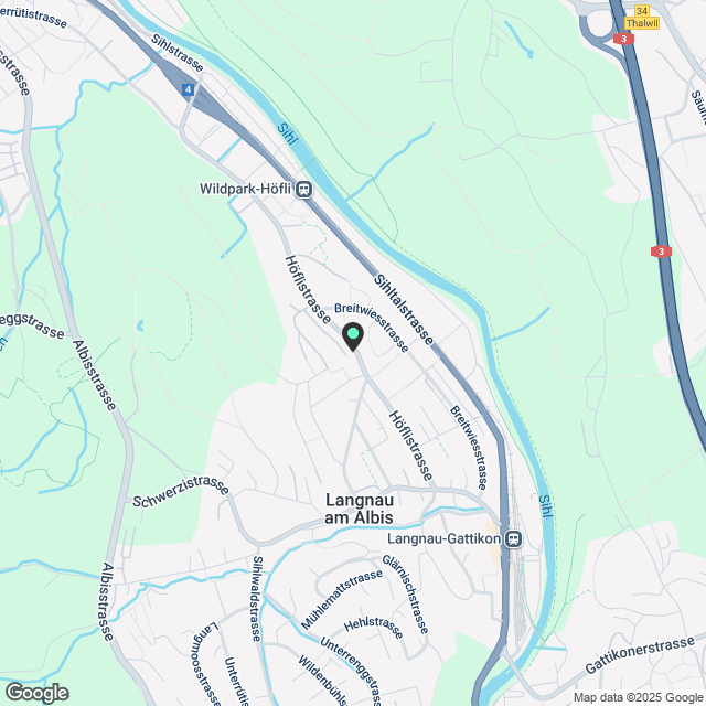 2 ½ Zimmer-Wohnung in Langnau am Albis mieten - Karte