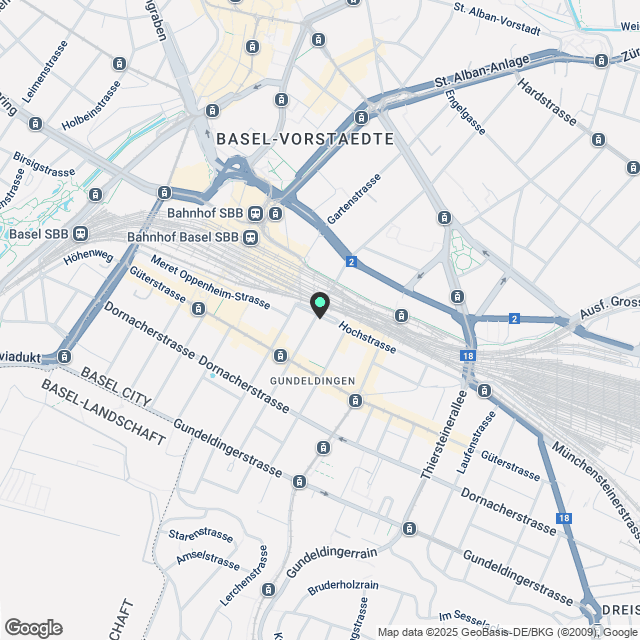 City Pop - Studio Apartments in Basel, next to the train station - Karte