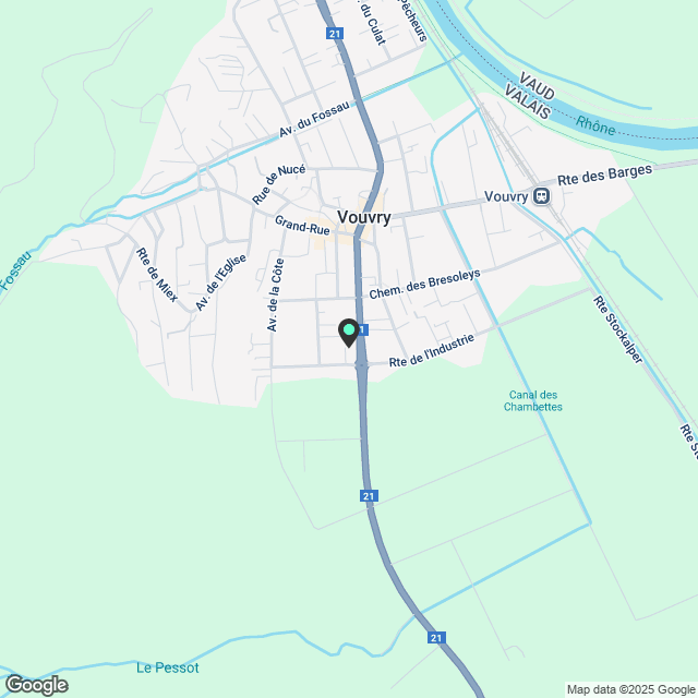 Prächtige 4.5-Zimmer-Neuwohnung mit Garage in Vouvry - Karte