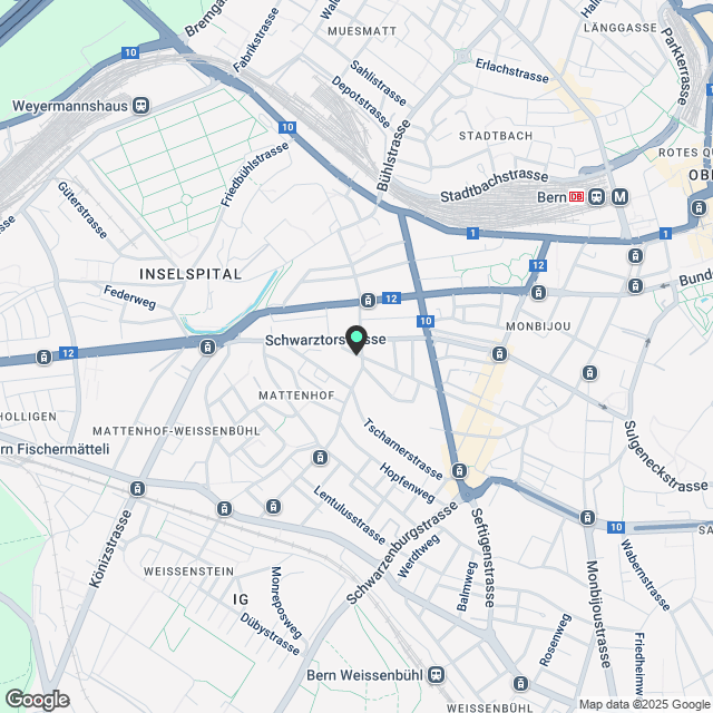 Charmante 2.5-Zimmer-Dachwohnung in ruhiger Lage von Bern - Karte