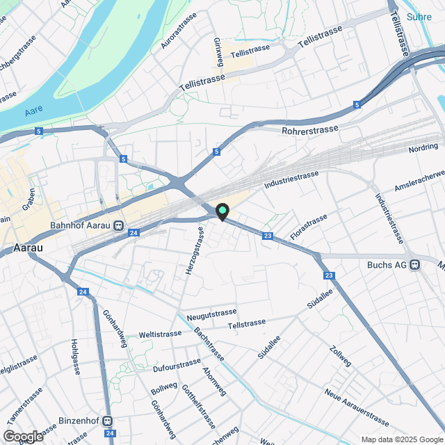 Wunderschönes Loft im Herzen von Aarau - Karte