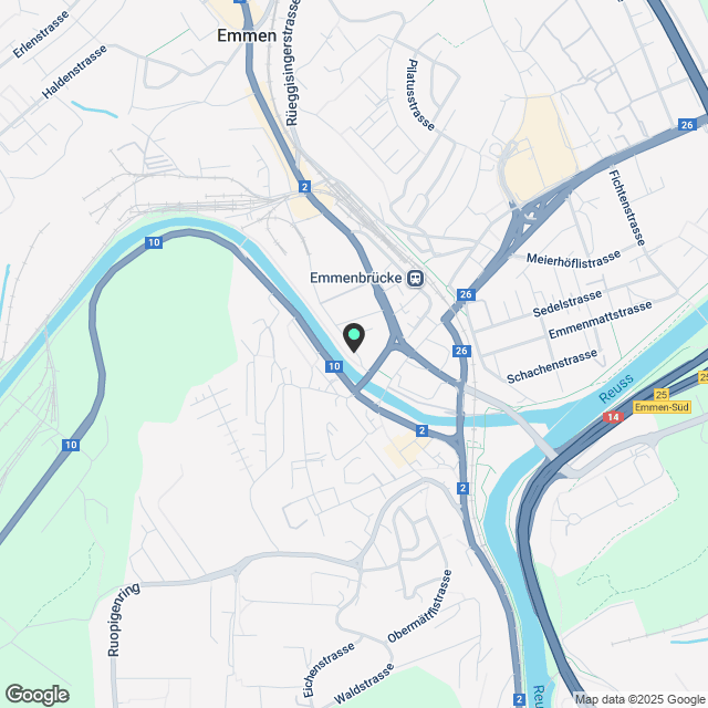 Moderne 2.5 Zi-Whg an der Kleinen Emme - Karte