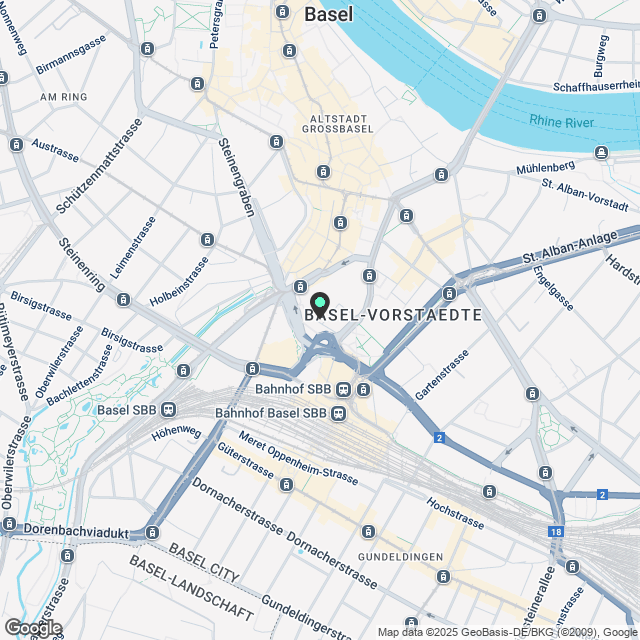 Wohnen mitten im Geschehen - Neubauwohnung im Herzen von Basel - Karte